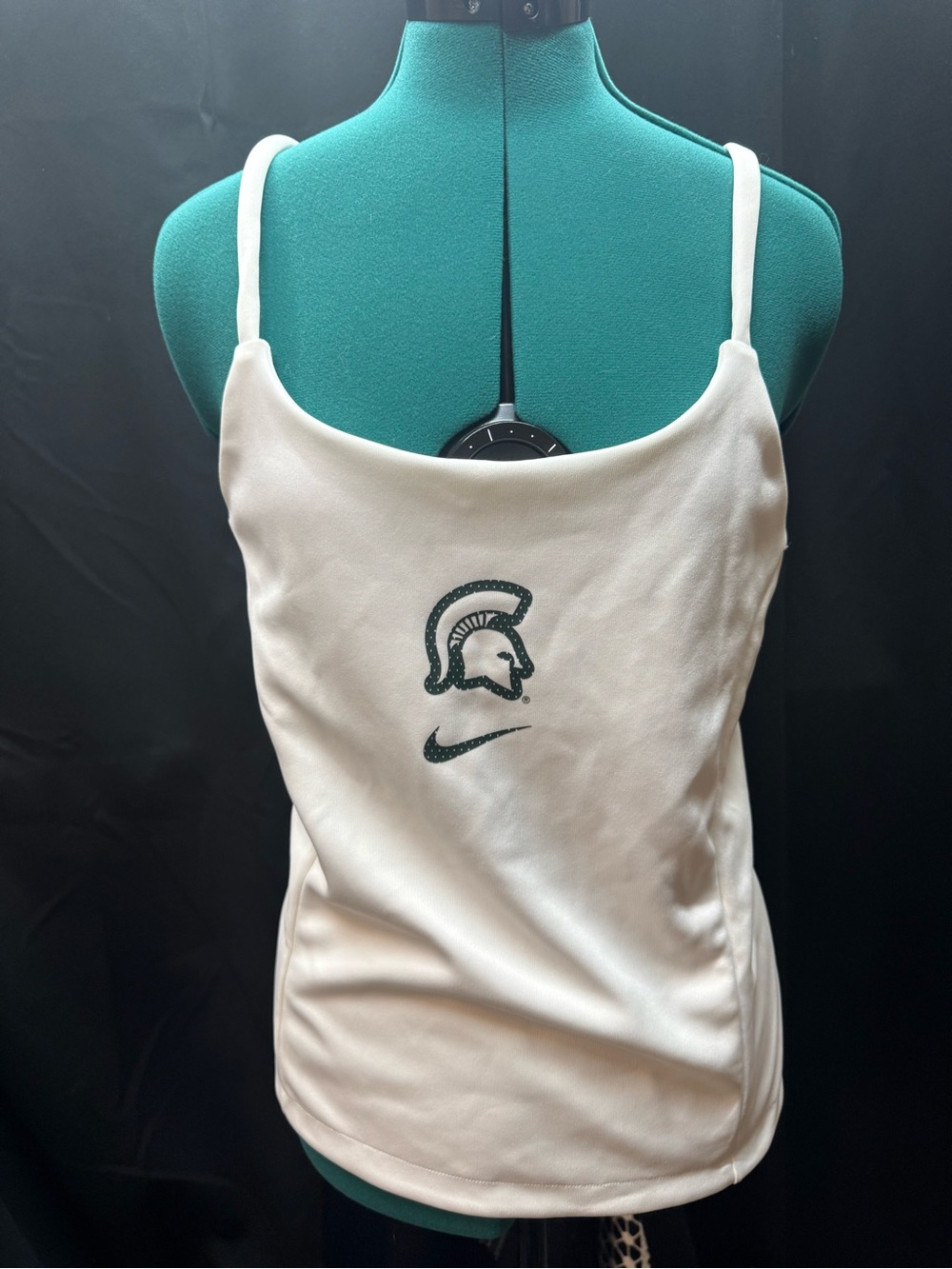 Nike White Spartan Logo Camisole Tank